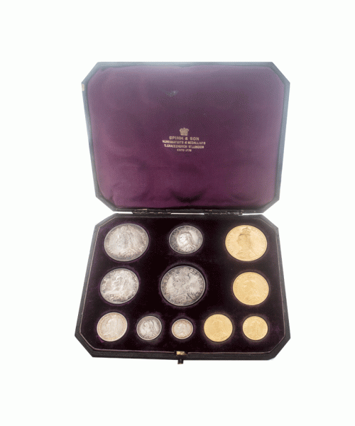 1887 Golden Jubilee Gold & Silver Set